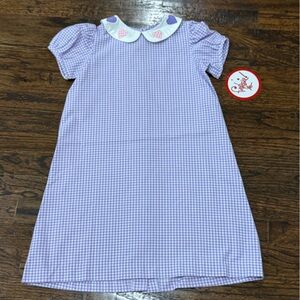 NWT Girls boutique funtasia too heart valentines gingham dress size 6x